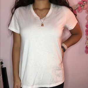 Simple White Medium Time & True Short Sleeve Shirt